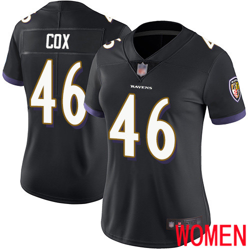 Baltimore Ravens Limited Black Women Morgan Cox Alternate Jersey NFL Football #46 Vapor Untouchable